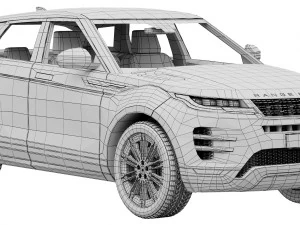 Land Rover Range Rover Evoque 2024 3D Model
