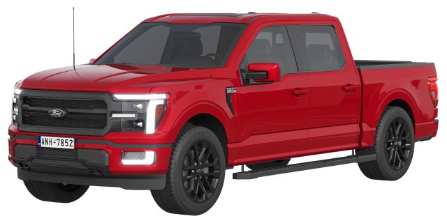 Ford-F-150 LARIAT 2024 3D मॉडल .c4d .max .obj .3ds .fbx .stl .blend 