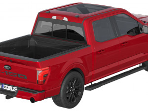 Ford-F-150 LARIAT 2024 3D मॉडल