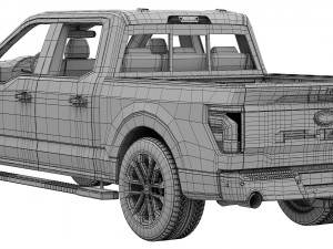 Ford-F-150 LARIAT 2024 3D मॉडल