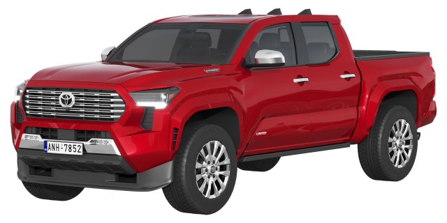 Toyota Tacoma 2024 3D Model .c4d .max .obj .3ds .fbx .stl .blend 