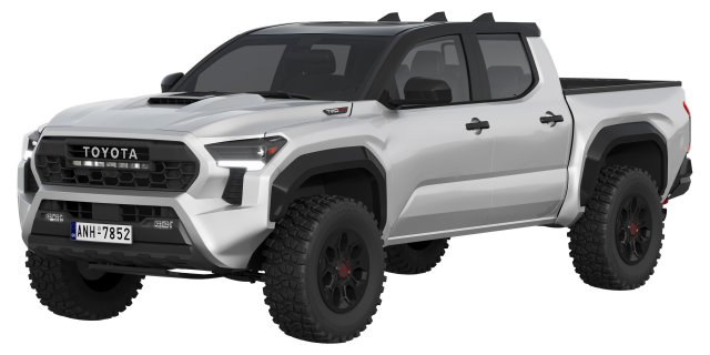 Toyota Tacoma TRD Pro 2024 3D 모델 .c4d .max .obj .3ds .fbx .stl .blend 