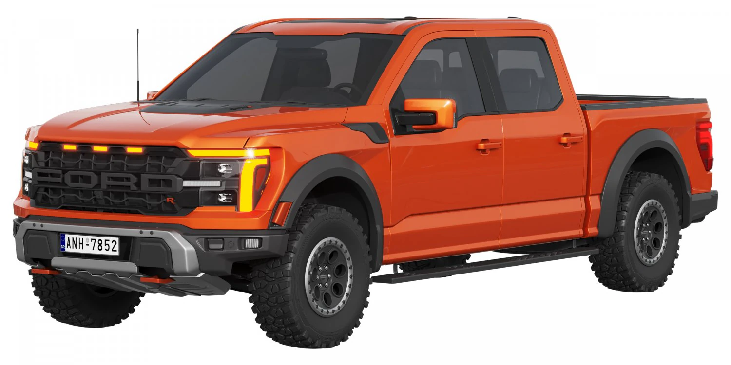 FordF-150 Raptor 2024 3D Model .c4d .max .obj .3ds .fbx .stl .blend 