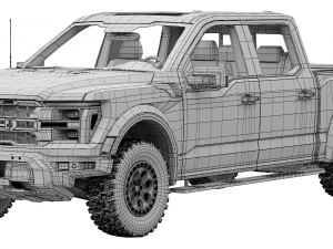 FordF-150 Raptor 2024 3D Model