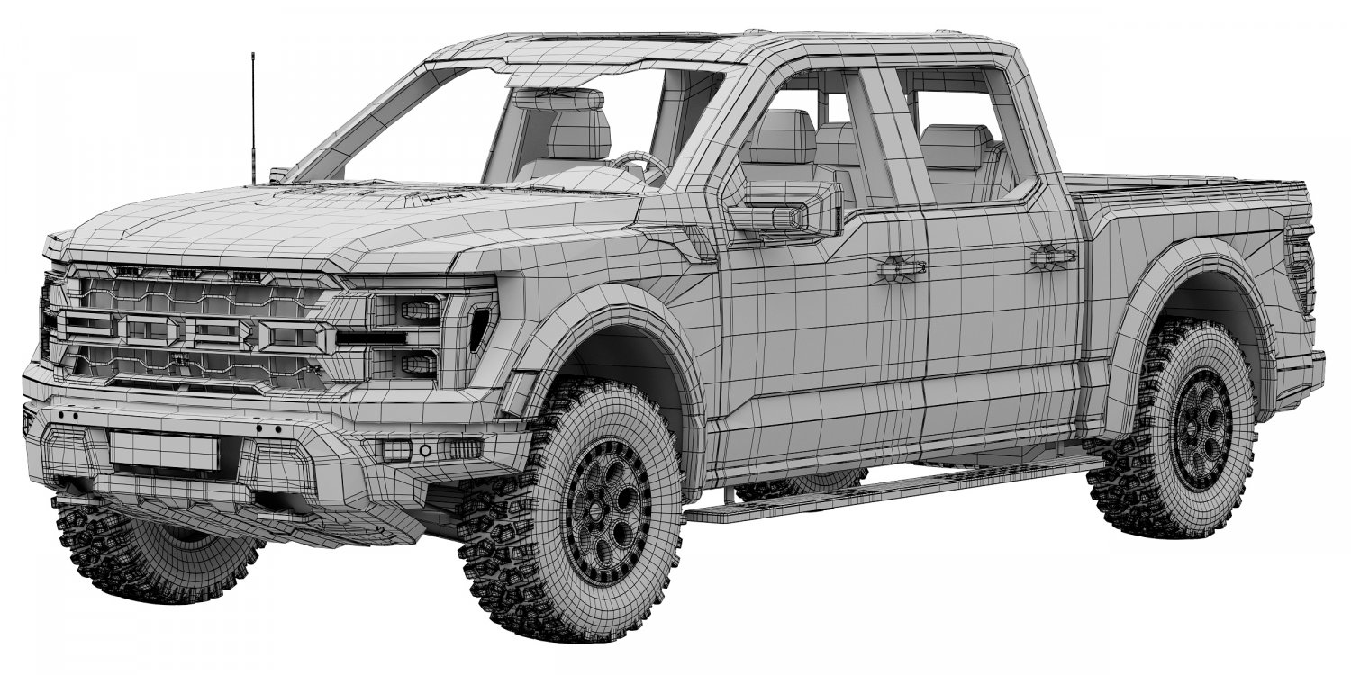 FordF-150 Raptor 2024 3D Model in SUV 3DExport