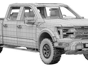 FordF-150 Raptor 2024 Modello 3D