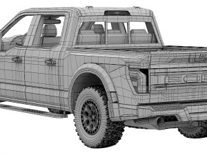 FordF-150 Raptor 2024 3D Model