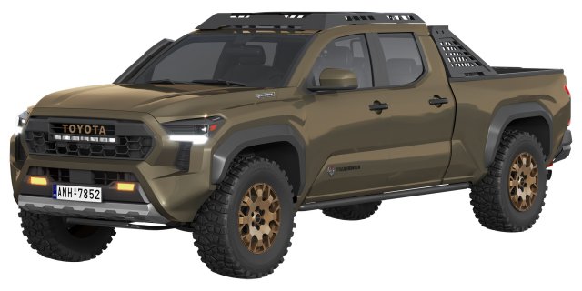 Toyota Tacoma Trailhunter 2024 3D Model .c4d .max .obj .3ds .fbx .stl .blend 