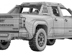 Toyota Tacoma Trailhunter 2024 3D Model