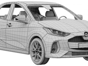 Mazda 2 Hybrid 2024 3D Модель