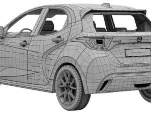 Mazda 2 Hybrid 2024 3D Модель