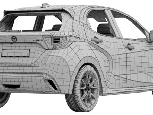 Mazda 2 Hybrid 2024 3D Модель