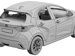 Mazda 2 Hybrid 2024 3D Модель