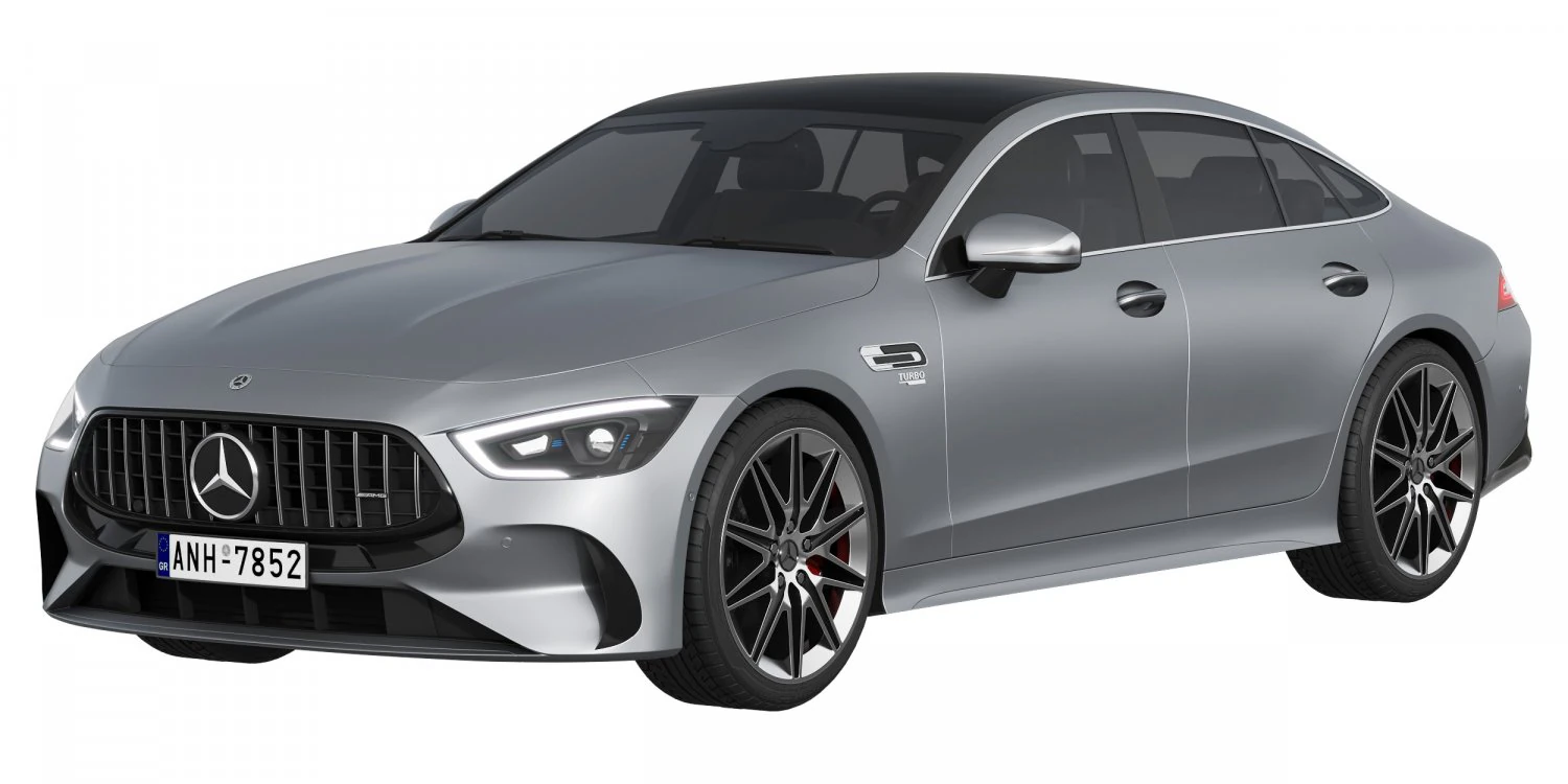Mercedes-Benz AMG GT53 4-Door 2023 3D Model .c4d .max .obj .3ds .fbx .stl .blend 