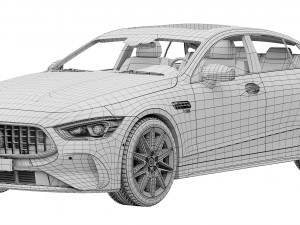 Mercedes-Benz AMG GT53 4-Door 2023 3D Model