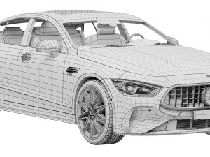 Mercedes-Benz AMG GT53 4-Door 2023 3D Model