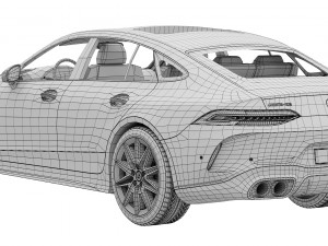 Mercedes-Benz AMG GT53 4-Door 2023 3D Model