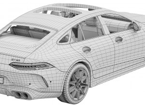 Mercedes-Benz AMG GT53 4-Door 2023 3D Model