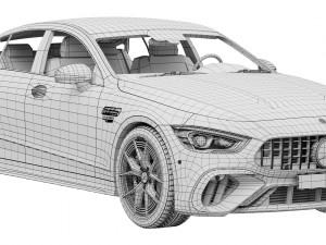 Mercedes-Benz AMG GT63 S E Performance 4-Door 2023 3D मॉडल