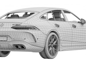 Mercedes-Benz AMG GT63 S E Performance 4-Door 2023 3D मॉडल