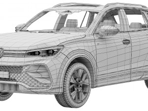 Volkswagen Tiguan R-line 2024 3D-Modell