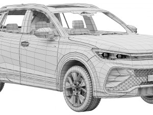 Volkswagen Tiguan R-line 2024 3D-Modell