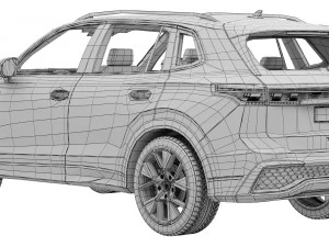 Volkswagen Tiguan R-line 2024 3D Model