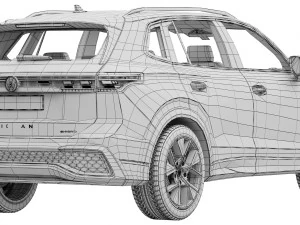 Volkswagen Tiguan R-line 2024 3D Model