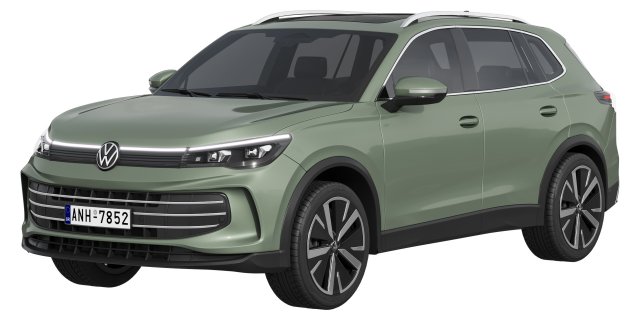 Volkswagen Tiguan 2024 3D Model .c4d .max .obj .3ds .fbx .stl .blend 