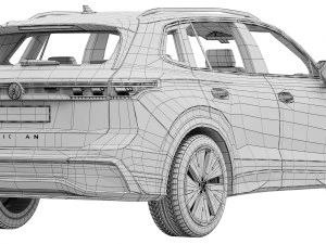 Volkswagen Tiguan 2024 3D Model