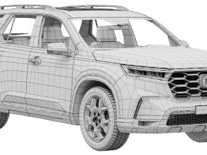 Honda Pilot 2023 3D Модель