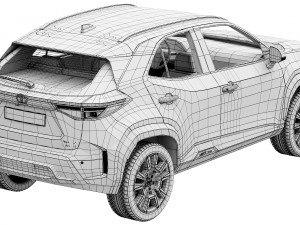 Toyota Yaris Cross 2024 3D मॉडल