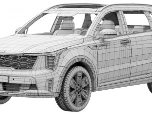 Kia Sorento 2024 Modèle 3D