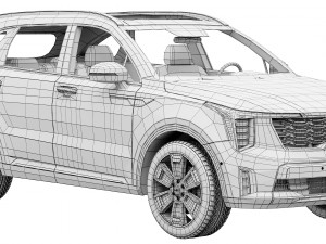 Kia Sorento 2024 Modèle 3D
