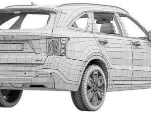 Kia Sorento 2024 Modèle 3D