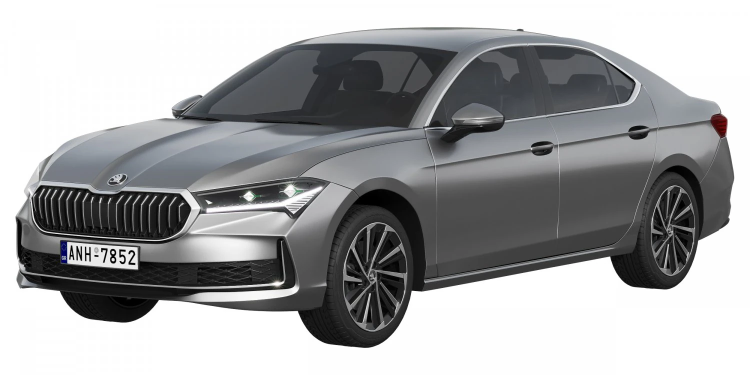 Skoda Superb 2024 3D Model .c4d .max .obj .3ds .fbx .stl .blend