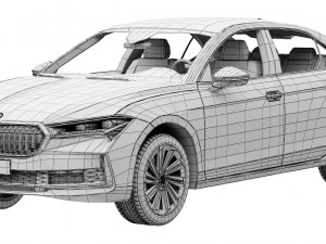 Skoda Superb 2024 3D Model