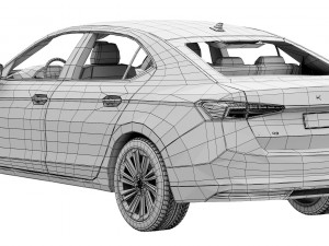 Skoda Superb 2024 3D Model