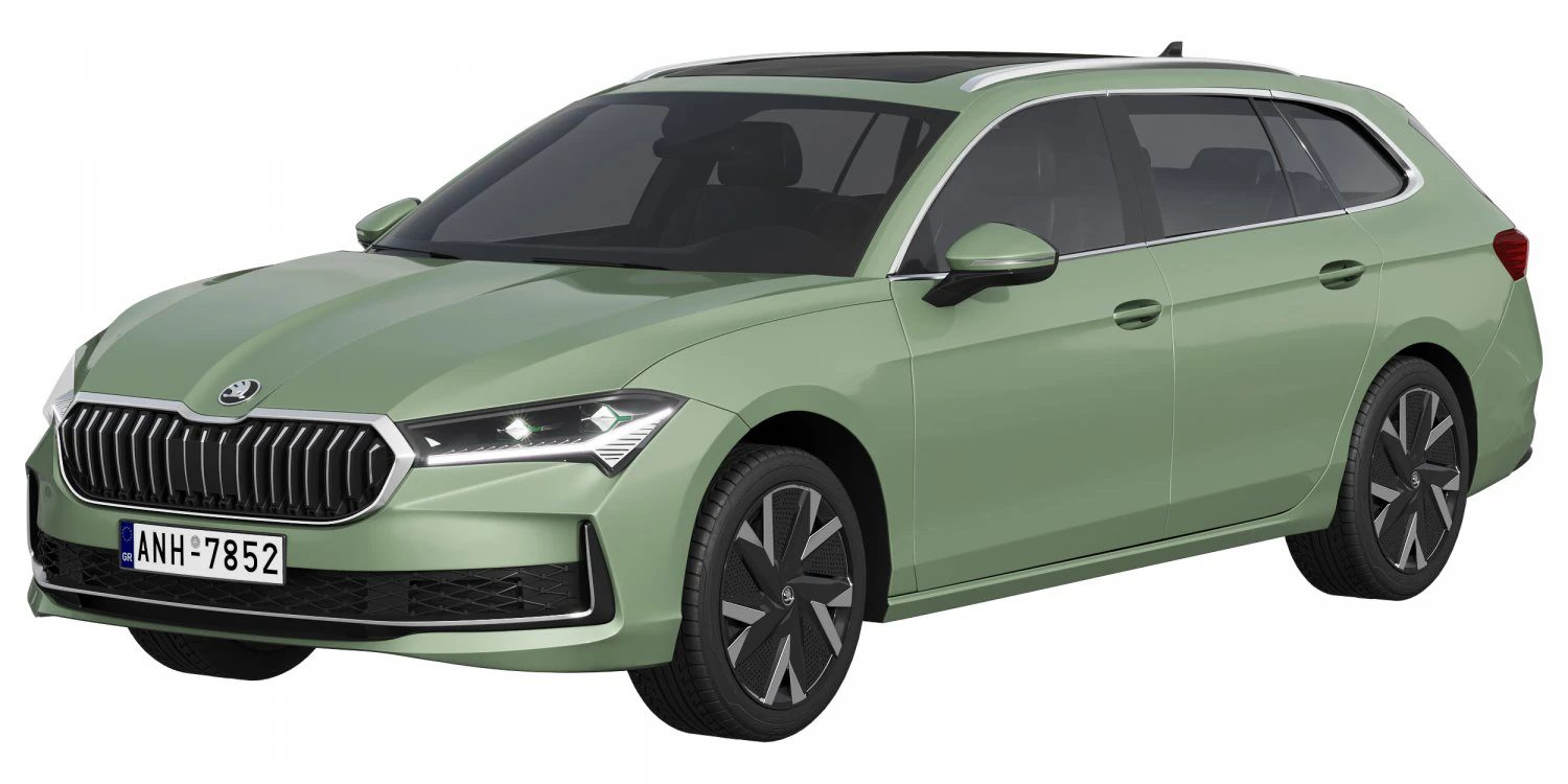 Skoda Superb Combi 2024 3D Model .c4d .max .obj .3ds .fbx .stl .blend