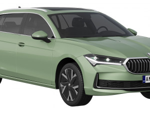 Skoda Superb Combi 2024 3D-Modell
