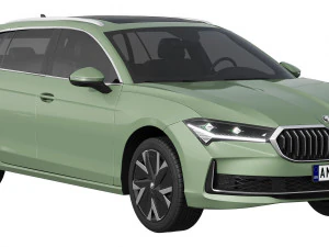 Skoda Superb Combi 2024 3D Model
