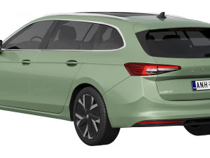 Skoda Superb Combi 2024 3D Model