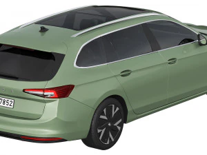 Skoda Superb Combi 2024 3D Model