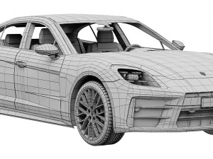 Porsche Panamera 2024 3D Model