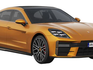 Porsche Panamera Turbo E-Hybrid 2024 3D Model