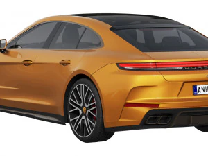 Porsche Panamera Turbo E-Hybrid 2024 3D Model