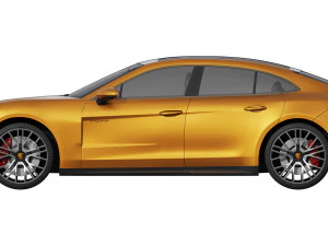 Porsche Panamera Turbo E-Hybrid 2024 3D Model