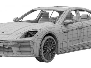 Porsche Panamera Turbo E-Hybrid 2024 3D Model