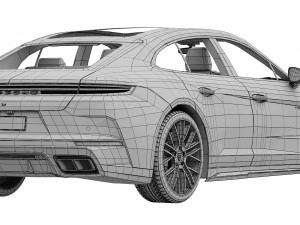 Porsche Panamera Turbo E-Hybrid 2024 Modelo 3D