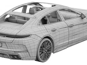Porsche Panamera Turbo E-Hybrid 2024 3D Model